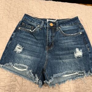 Blue shorts worn once